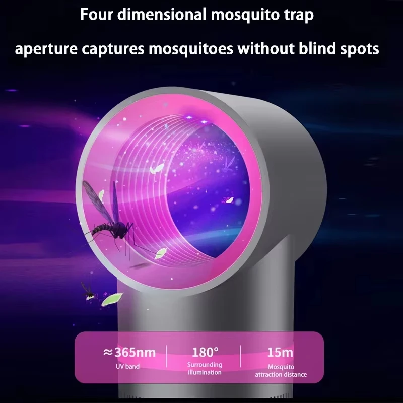 New Ion Purification Mosquito Killer Lamp Portable Mini Anti Insect Mosquito Electric Fly Trap Killer USB Charge Indoor Mute - الصورة 2