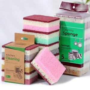 High density sponge Scouring Pad, dishwashing cloth, non greasy kitchen and catering supplies, cleaning cloth, sponge brush