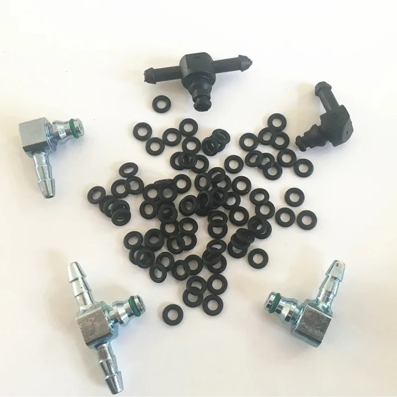 50pcs/set Common Rail Return Oil Backflow Pipe Connector Small o-ring oring for Bosch 110 serie injectors - الصورة 3