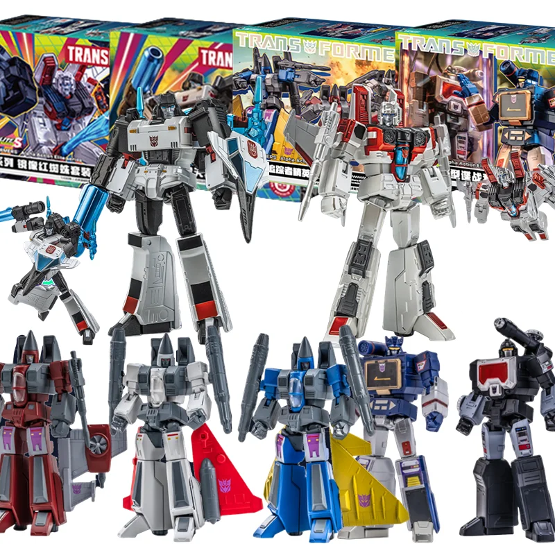 Transformers AULDEY X AAE Shattered Glass Megatron Optimus Prime Starscream Anime Action Figures Joint Mobility Model Toy Gifts