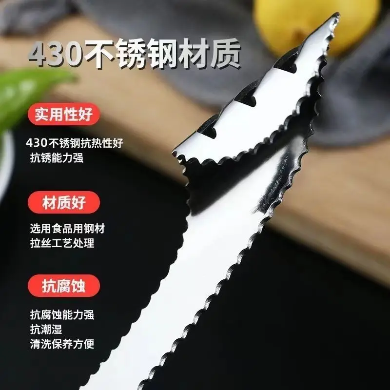 Stainless Steel Corer Chili Corer Bitter Gourd Seed Remover Core Digging Knife Green Pepper Cutter Seed Digging Tool Kitchen - الصورة 5
