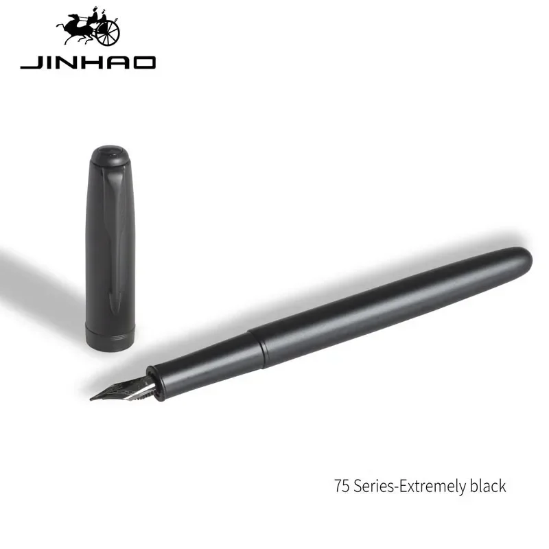 Luxury Quality Jinhao 75 Metal Black Red Fountain Pen Financial Office Student Supplies School Stationery Ink Pens - الصورة 7