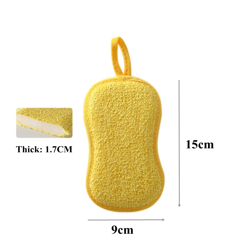 5/10/20/30PCS Dishwashing Sponge Non-Scratch Microfiber Magic Sponge Non Stick Pot Dishcloth Kitchen Gadgets Cleaning Utensils - Image 7