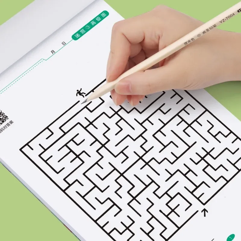 Student Concentration Training Book Children Maze Game Book Intellectual Development Educational Early Learning Book Kids Gifts - الصورة 4