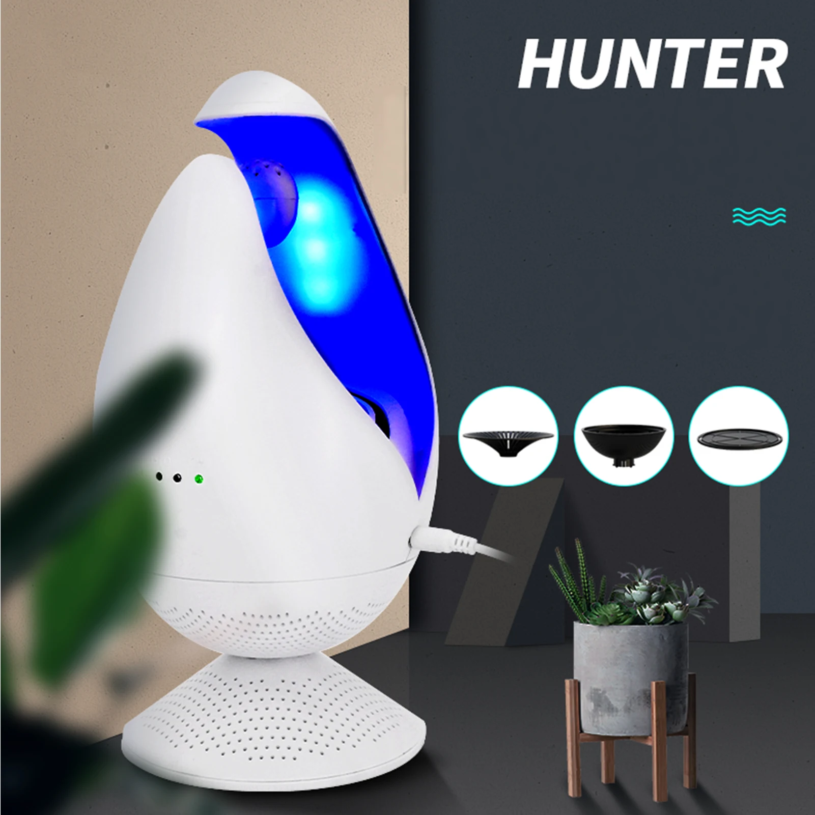 Indoor Fly Trap Mosquito Catcher & Killer with Strong Suction Fan Mosquito Killer Trap for Fly Mosquito Gnat Insect Moth Bug - الصورة 3