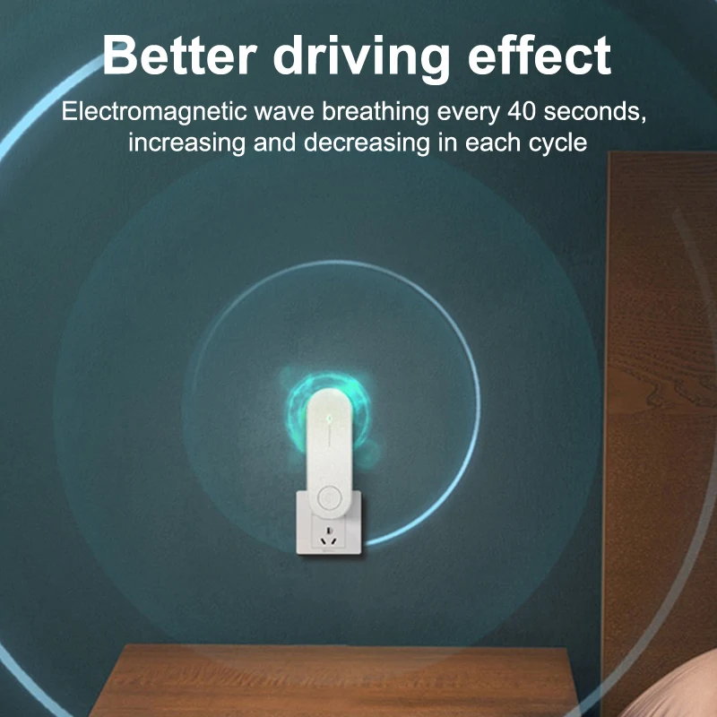 Ultrasonic Household Mite Removal Device Wholesale Sterilizer Bed Mite Removal Device Direct Plug Wireless Mosquito Repellent - الصورة 4