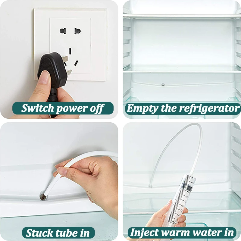 5/6 Pcs Refrigerator Drain Hole Clog Remover Fridge Hole Brush Water Outlet Cleaner for Household Clean Dredge Cleaning Tools - Image 3