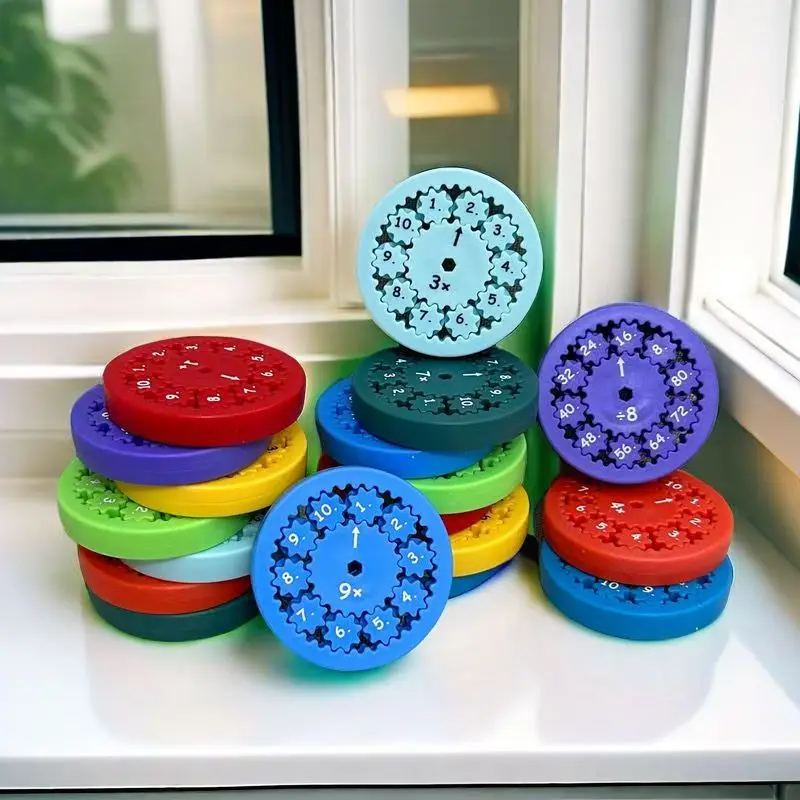 Math Fidget Spinner Addition Subtraction Multiplication Division Sensory Toys for Kids Learning Resources Educational Games - الصورة 4
