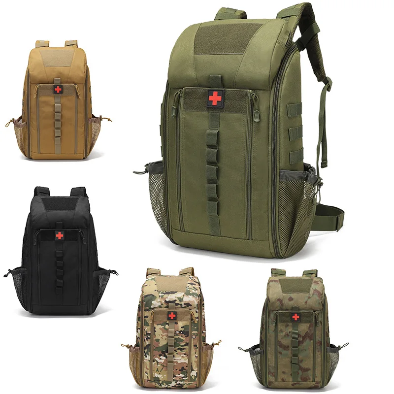 Outdoor Medical Backpack Tactical First Aid Kits Large Capacity Storage Bag Camping Mountaineering Backpack Emergency Bag