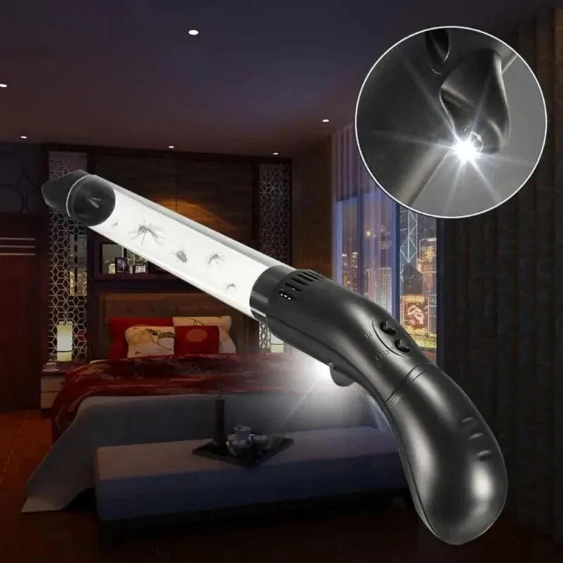 Powerful Household Handheld Bug Vacuum Insect Pest Bee Catcher with LED Light Sucker Grabber Moth Portable Electronic Catcher