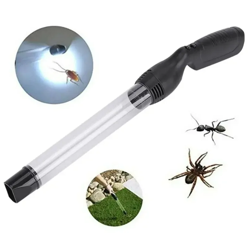 Powerful Household Handheld Bug Vacuum Insect Pest Bee Catcher with LED Light Sucker Grabber Moth Portable Electronic Catcher - الصورة 2