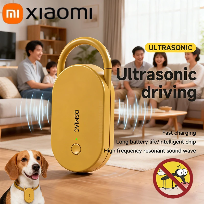 Xiaomi Car Ultrasonic Repeller Rechargeable Mosquito Mouse Rat Deterrent Anti Pest Control Lock Head For Home Vehicle Camping