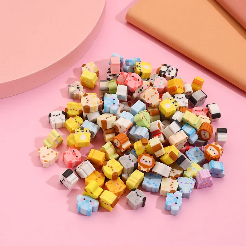 10Pcs/Lot Cute Little Puppy Boo Eraser Slice Eraser Mini Rubber For Pencil Error Correct Kids School Office Stationery Gifts - الصورة 4