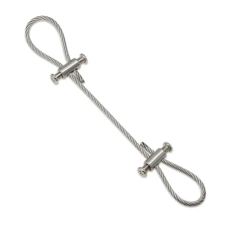 Stainless Steel Wire Rope Clamps - Adjustable Cable Fastener with Copper Sleeve, Heavy Metal Clip for Rigging, Sling & Marine - الصورة 4