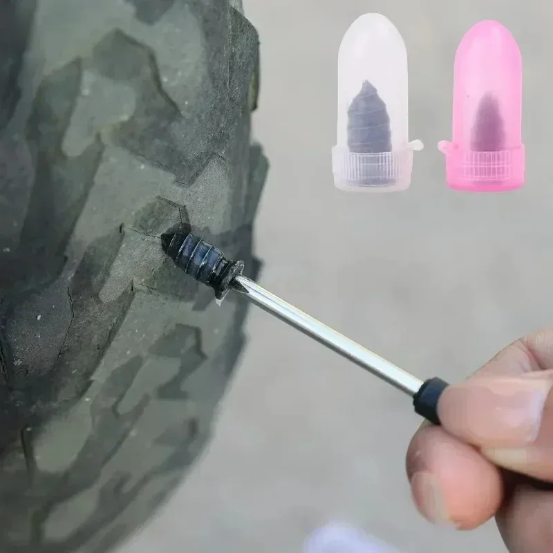 21-41PCS Universal Vacuum Car Tyre Repair Rubber Nail Tire Repair Nail Rubber Screw Screw Tools In Tubeless Plug Accessories Kit - الصورة 7