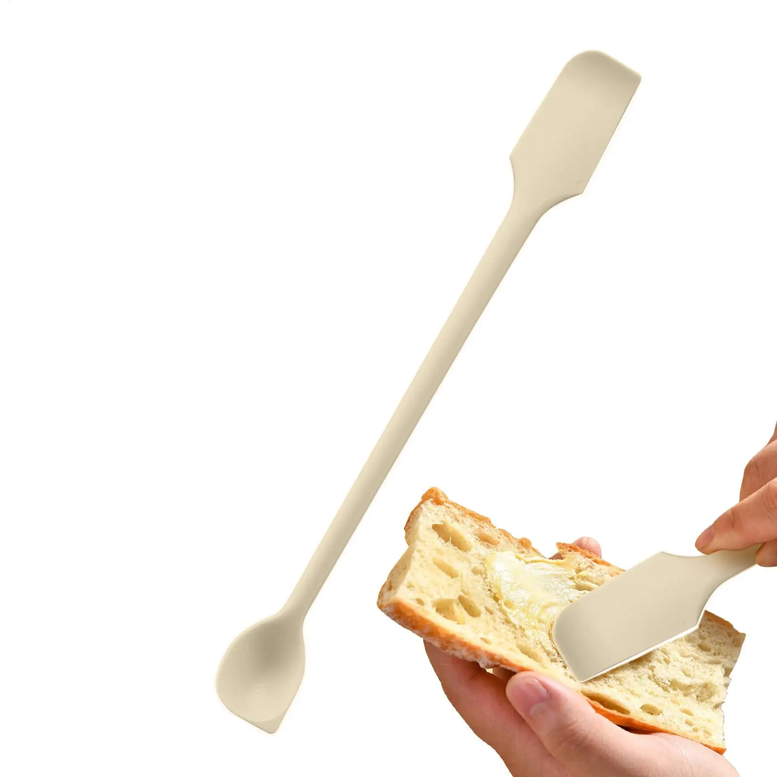 Double Headed Silicone Spatula Scraper All-Purpose Kitchen Tool for Jars Cakes Butter Non-Stick Flexible Baking & Cooking Gadget - الصورة 3