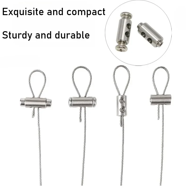 Stainless Steel Wire Rope Clamps - Adjustable Cable Fastener with Copper Sleeve, Heavy Metal Clip for Rigging, Sling & Marine - الصورة 2