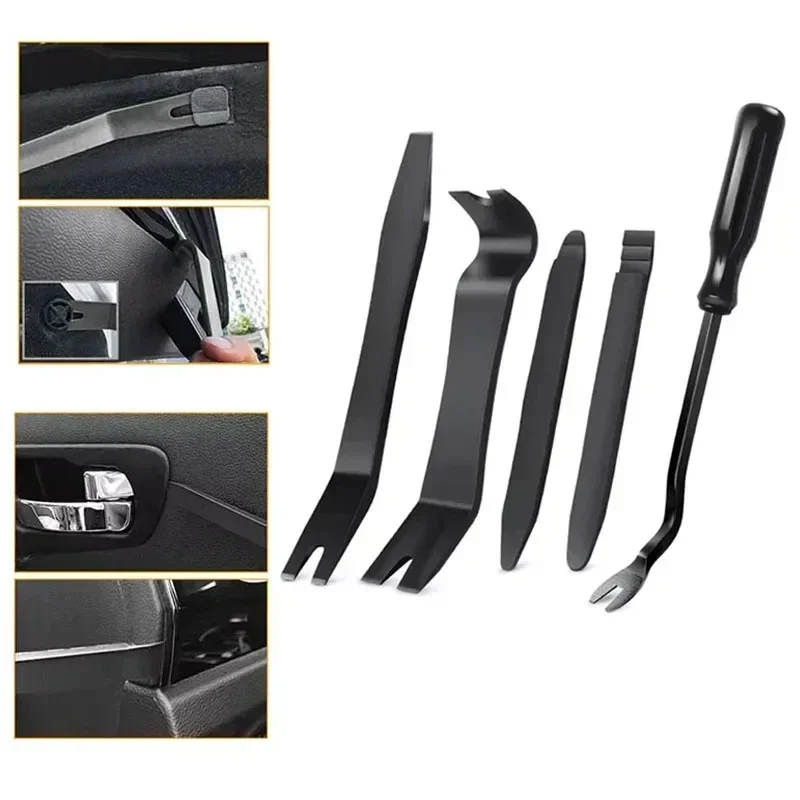 1-5Pcs Auto Trim Removal Tool Kit, No Scratch Plastic Pry Tool Kit - Interior Door Panel Clip Fastener Removal Set For Vehicle - الصورة 2