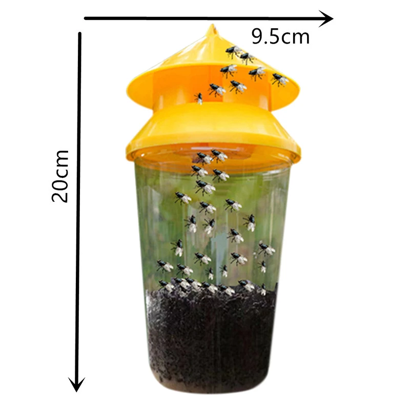 New Fruit Fly Trap Killer Plastic Drosophila Trap Anti Fly Fruit Fly Killer Catcher Orchard Insect Trap Pest Control For Orchard - الصورة 5