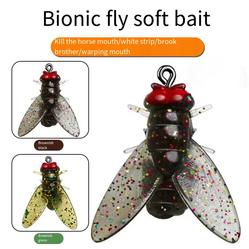 New 5-20PCS Mini Bionic Fly Fishing Bait Fly Hook Soft Bait Add Fish Attractant Fishing Gear For Salmon Trout 10/16/20mm - الصورة 2