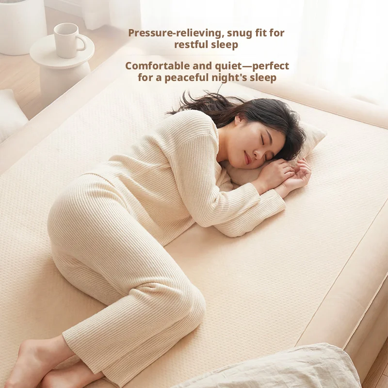 Anbelstyle Brushed Mattress Outdoor Camping Tent Automatic Inflatable Mattress Portable Air Mattress Home Sleeping Pad Folding - الصورة 5