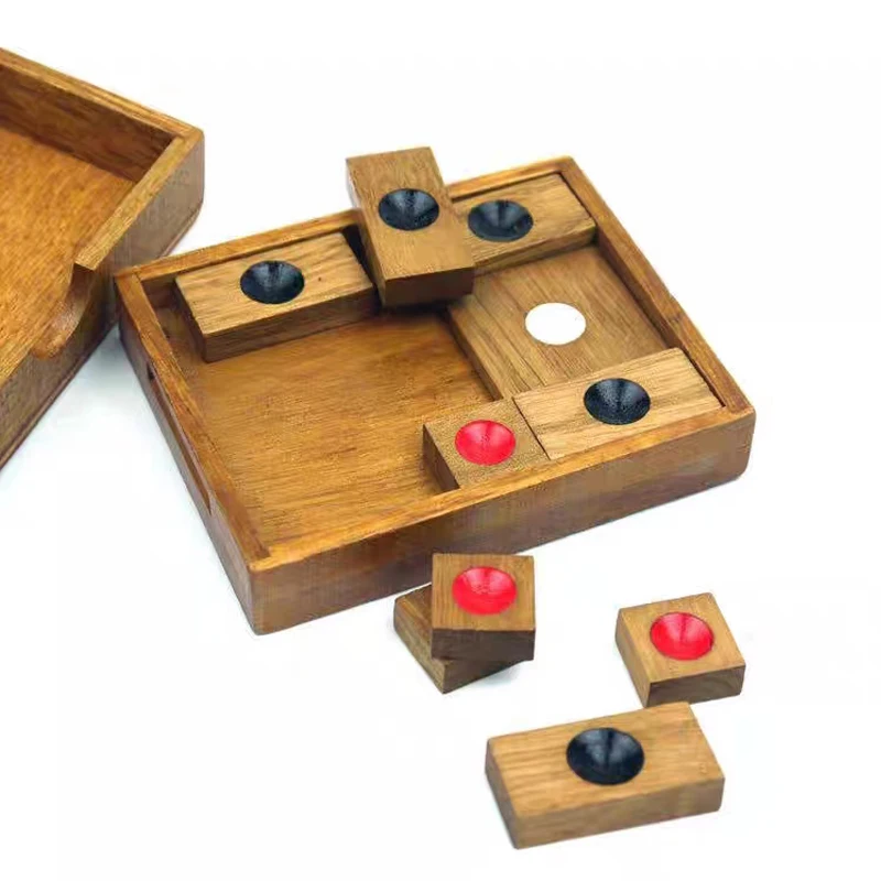 IQ 3D Wooden Puzzle Rompecabezas Montessori High Difficulty Brain Teaser Game Quebra Cabeça Casse Tete Juegos De Lógica - الصورة 5
