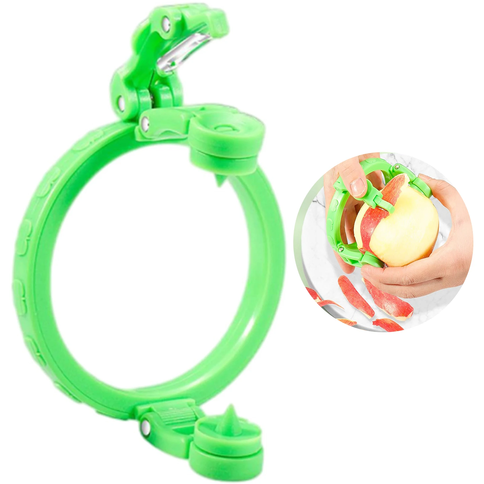 Fruit Peeler Handheld Rotary Apple Peeler Spiral Slicer for Fruit Vegetable Kitchen Gadget Gift Ideas Easy Use Corer Tool - الصورة 2