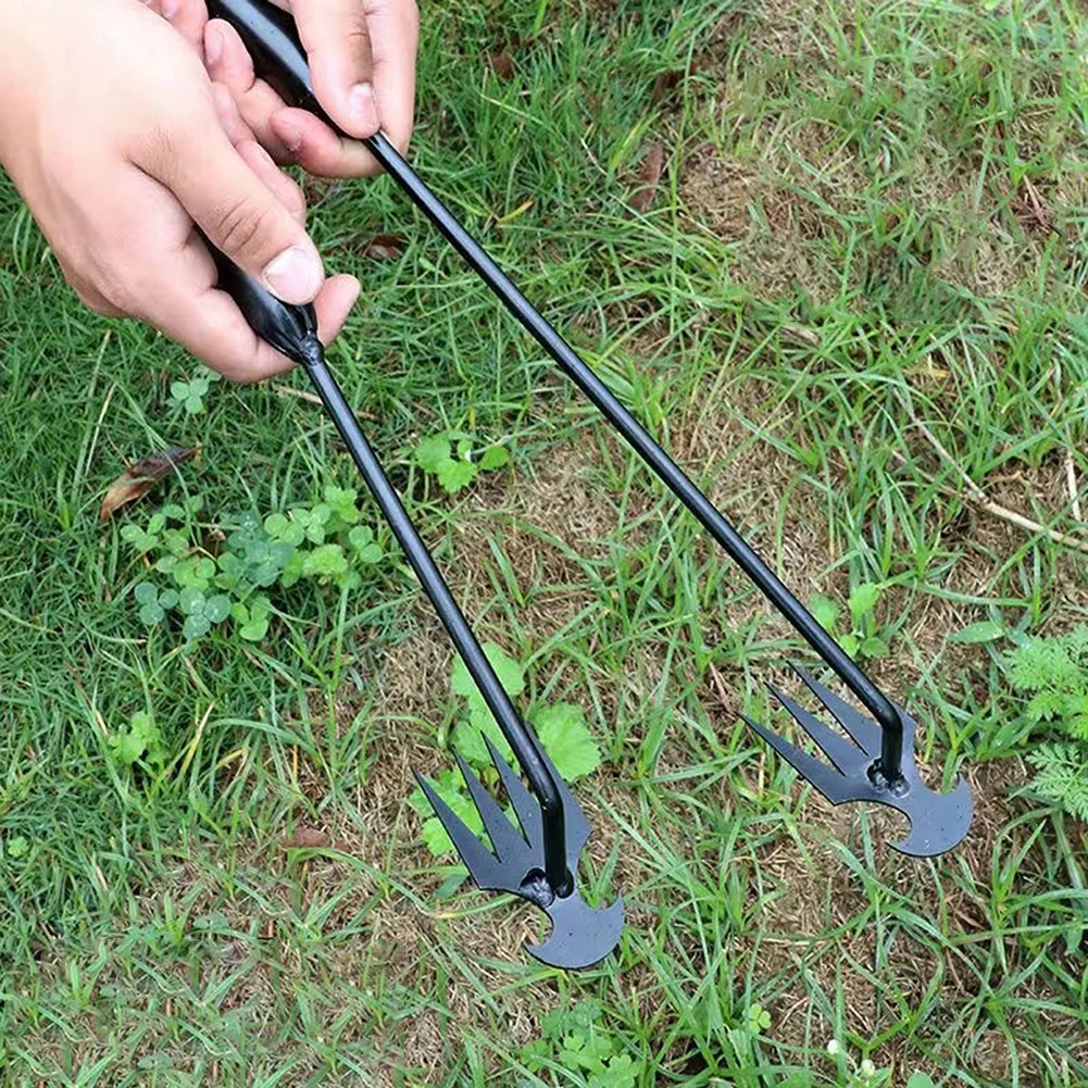 Garden Hoe Tool 2 in 1 Double Garden Hoe Cultivator Gardening Weed-Puller with Handle for Flower Beds Gardens - الصورة 2