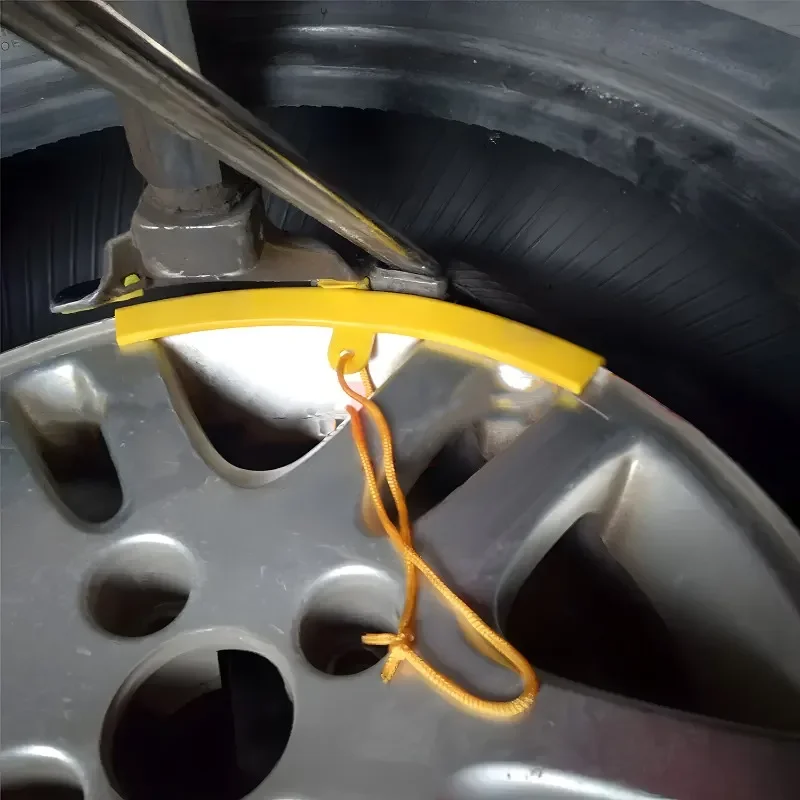 Car Motorcycle Wheel Rim Protector Red Bicycle Wheel Rim Protector Tire Changer Protective Cover Tire Changing Protective Tool - الصورة 3
