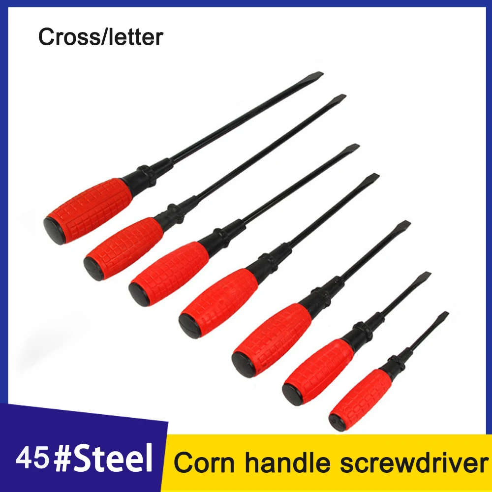 4mm 6mm 8mm Phillips Slotted Screwdriver Anti-slip Magnetic Flat-head Screwdrivers Multipurpose Hand Tool - الصورة 4