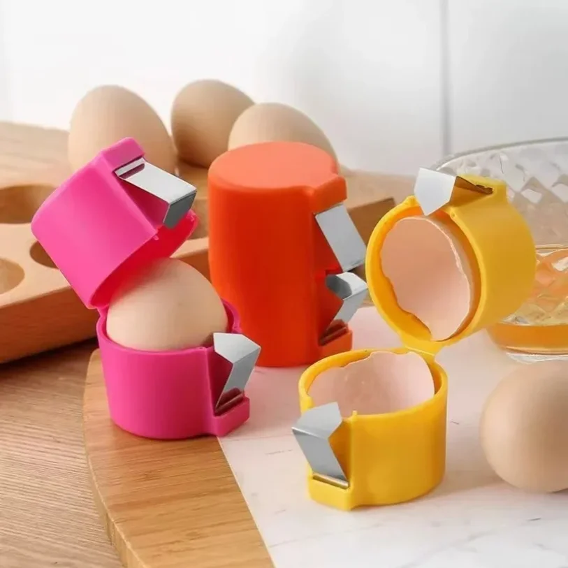 Plastic Egg Shell Opener Professional Manual Eggs Breaker Non-Stick Hand Eggshell Separator Multifunctional Kitchen Baking Tools - Image 2