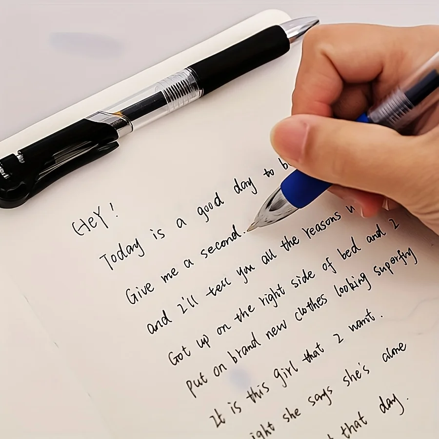 10pcs Retractable Gel Pens, Black Red Ink 0.5mm, Smooth Writing, Ball Point Pens, Office Supplies and Stationery Back To School - Image 6