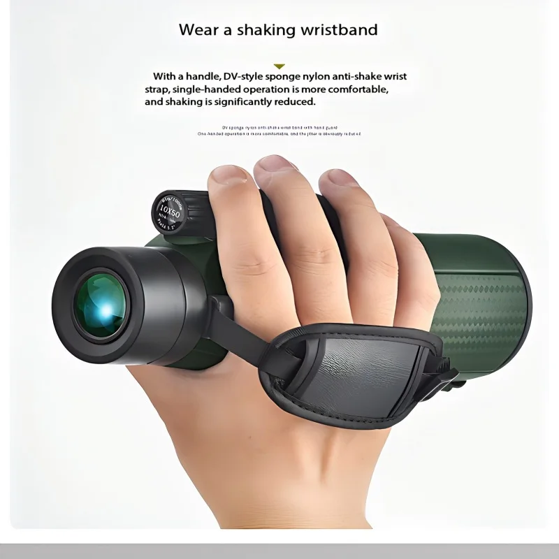 10X50 single tube large aperture telescope high-definition low light night vision outdoor concert portable moon watching - الصورة 11