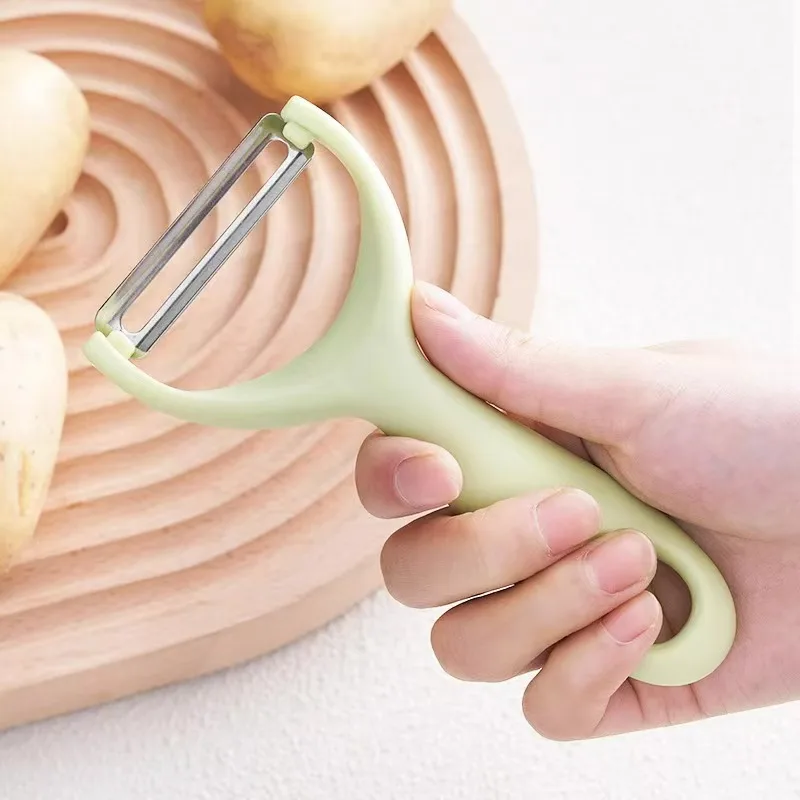 Stainless steel peeler with PP handle, potato and household vegetable and fruit peeler, fruit knife, kitchen utensils - الصورة 3