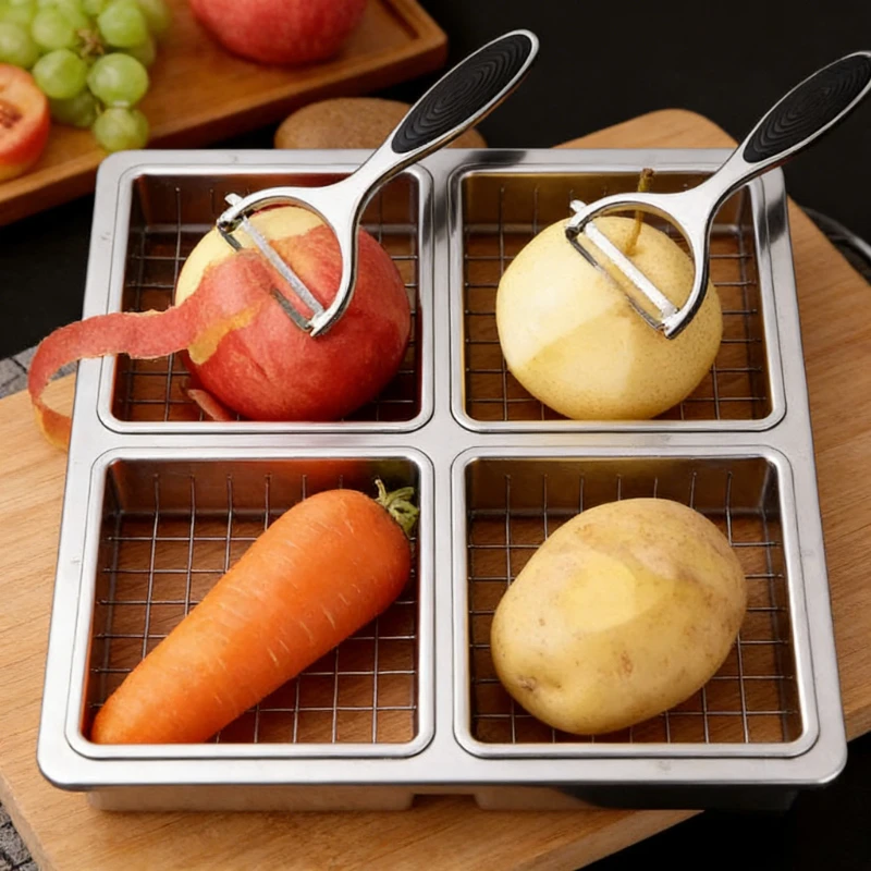 Multifunctional Stainless Steel Vegetable Peeler Potato Fruit Peeler Carrot Grater Kitchen Cooking Accessories Cuisine Pelador - الصورة 4