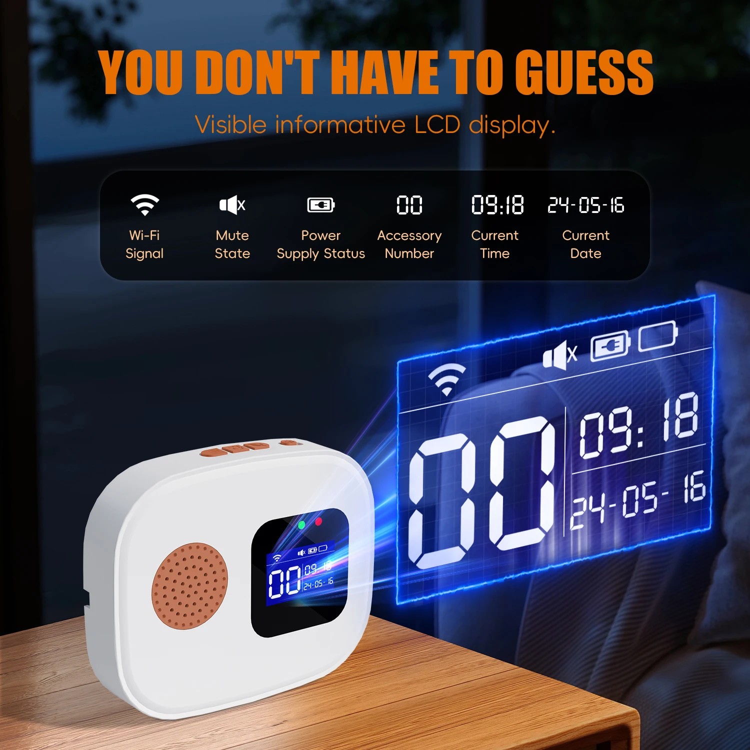 WiFi Emergency Call Button for Seniors Emergency Bracelet Emergency Alert System for Seniors Patients Disabled Elderly Receiver - الصورة 7