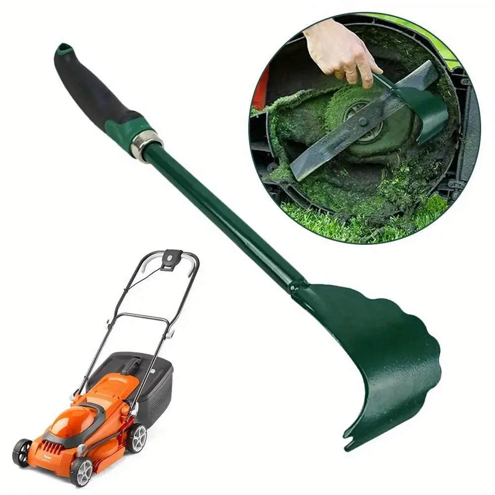1pc Ergonomic Durable Metal Lawn Mower Deck Scraper Tool, Long Handle, Effective Undercarriage Cleaner for Maintenance - الصورة 5