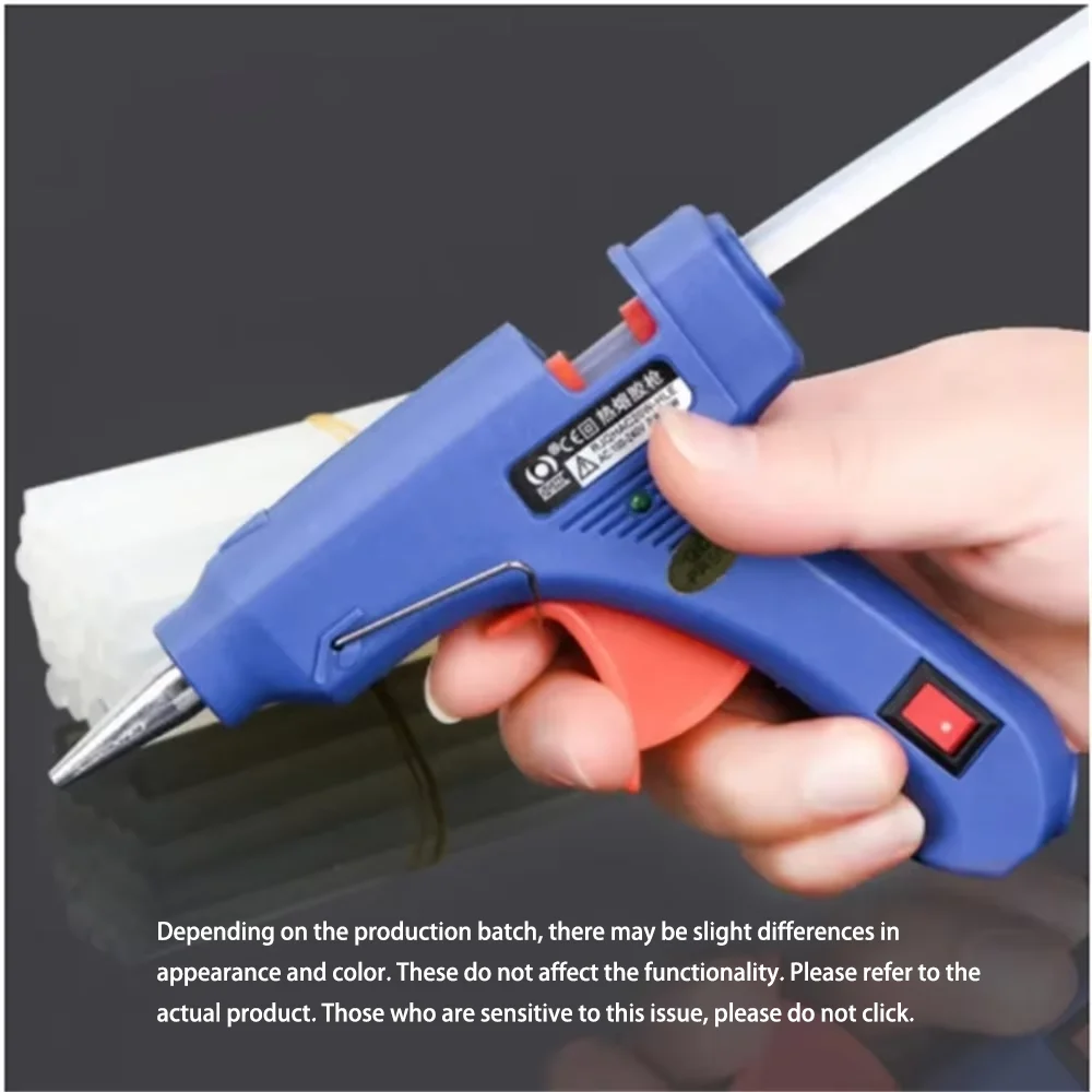 20W Hot Melt Glue Gun Household Industrial Mini Guns Electric Heat Temperature Tool Use 7mm Glue Sticks - الصورة 6