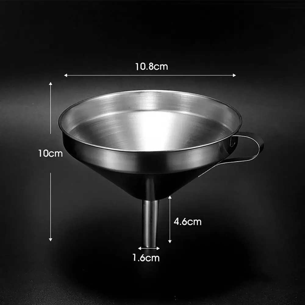Stainless Steel Oil Liquid Metal Funnel with Detachable Filter Wide Mouth Funnel for Canning Kitchen Tools - Image 5