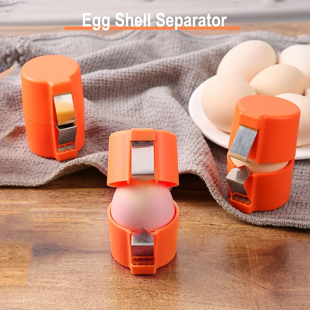 1pcs Multifunctional Egg Shell Opener Handheld Egg Cracker Separator Tool Eggshell Cutter Easy Open Kitchen Gadget for Raw Egg - الصورة 2