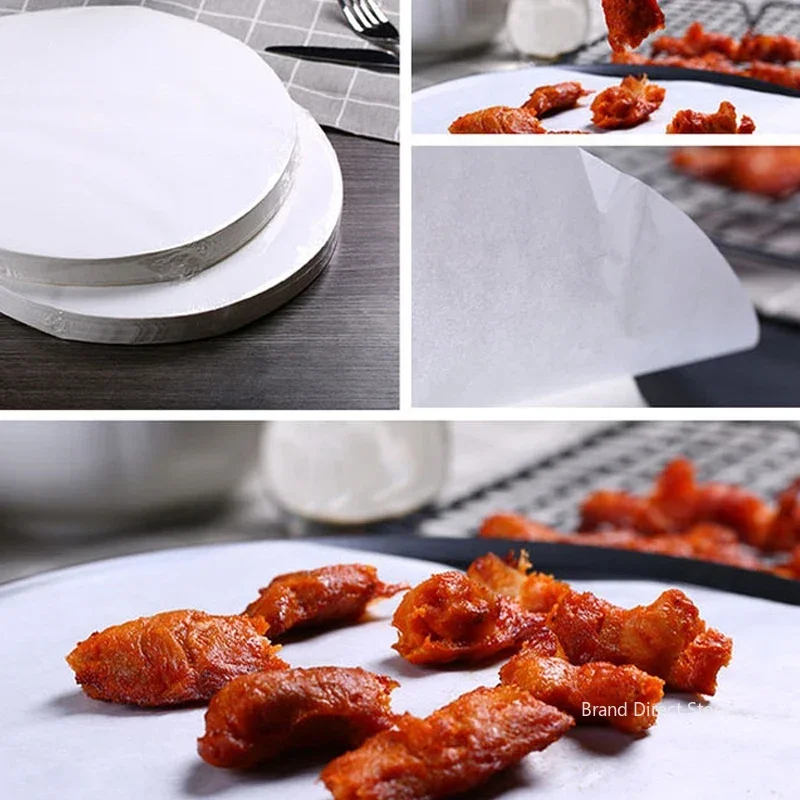 100/500Pcs 11cm Hamburger Patty Paper, Wax Papers To Separate Frozen Pressed Patties for Burger Patty Paper - الصورة 5