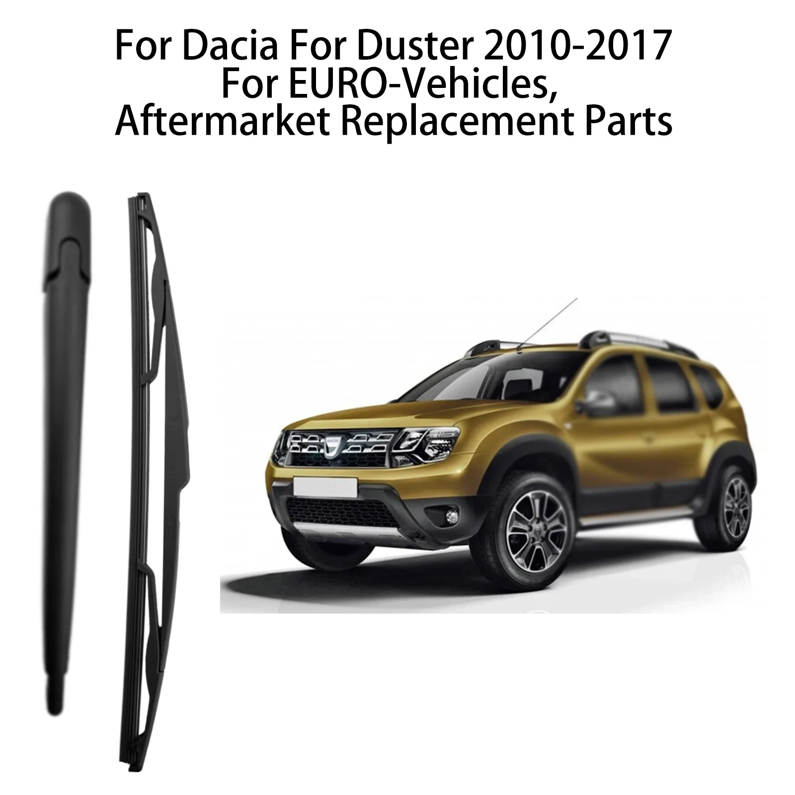 Rear Windscreen Wiper Arm Blade Set For Dacia For Duster 2010-2017 - الصورة 4