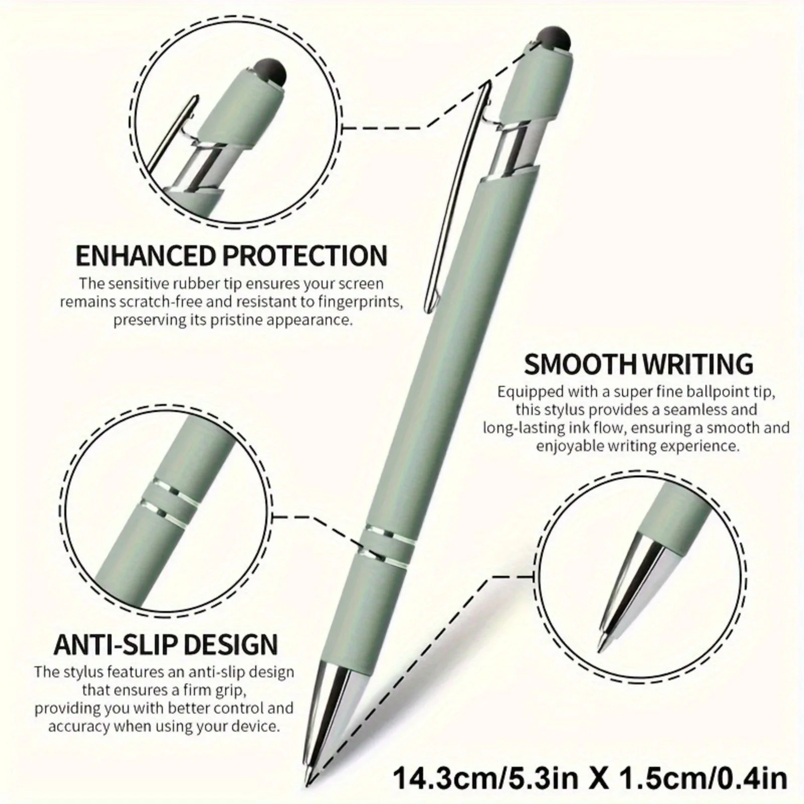 2/5pcs Morandi Retractable Ballpoint Pens , Smooth Writing, Non-Slip Grip,Mid-Tip Bullet Refill, Ideal for Daily Use - الصورة 5