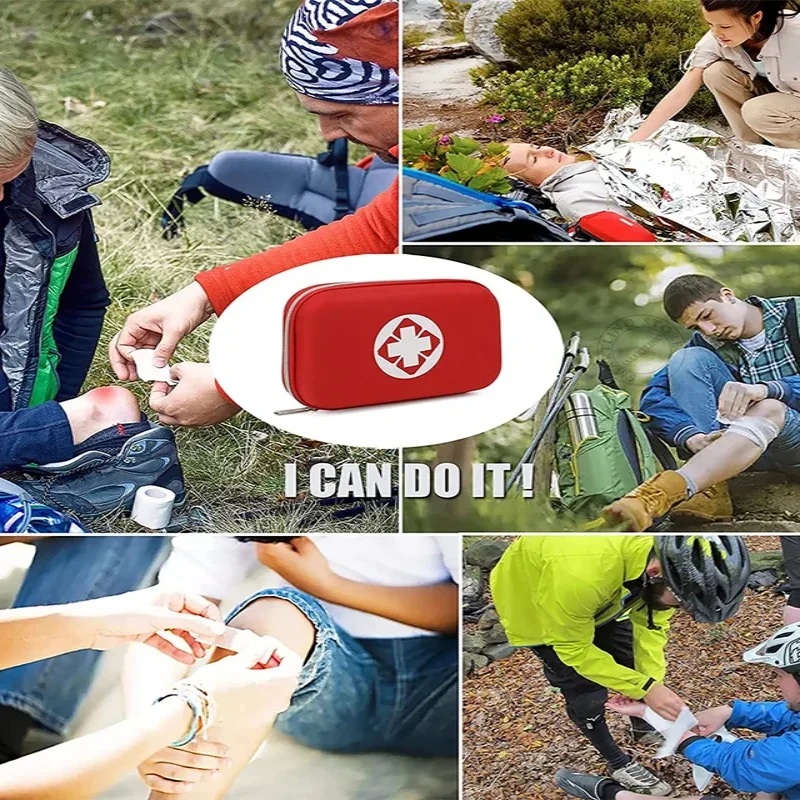 1-4Pcs Portable Emergency Medical Bag First Aid Storage Box For Household Outdoor Travel Camping Equipment Medicine Survival Kit - الصورة 2