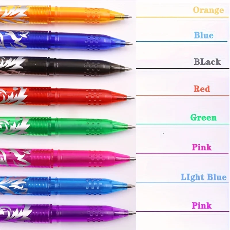 Multi-color Erasable Gel Pen Student Writing Creative Drawing Tools Office School Supply Stationery Hot Erasable Pen Stationery - Image 3