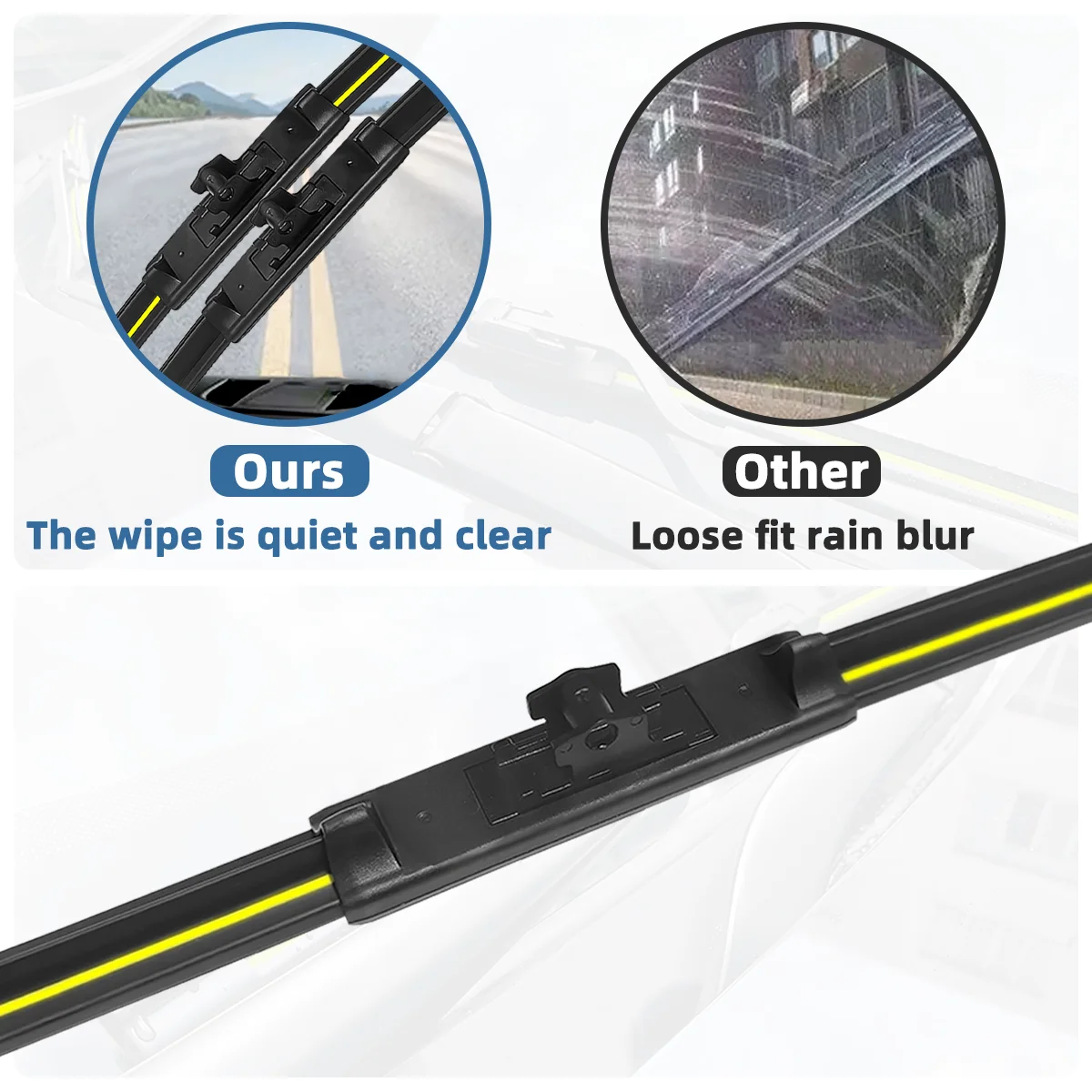 3PCS Front Rear Windshield Wiper Blades Fit For Dacia Renault Dokker Duster 2009-2021 Car Durable Premium Auto Spare Parts 2020 - الصورة 3