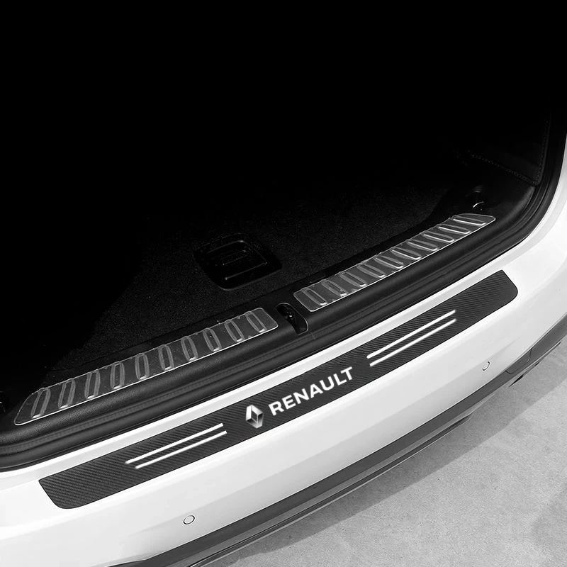 60X7CM Carbon Fiber Car Door Threshold Protective Sticker For Renault Megane 2 3 Clio Scenic Duster Kaptur Captur Logan - الصورة 3