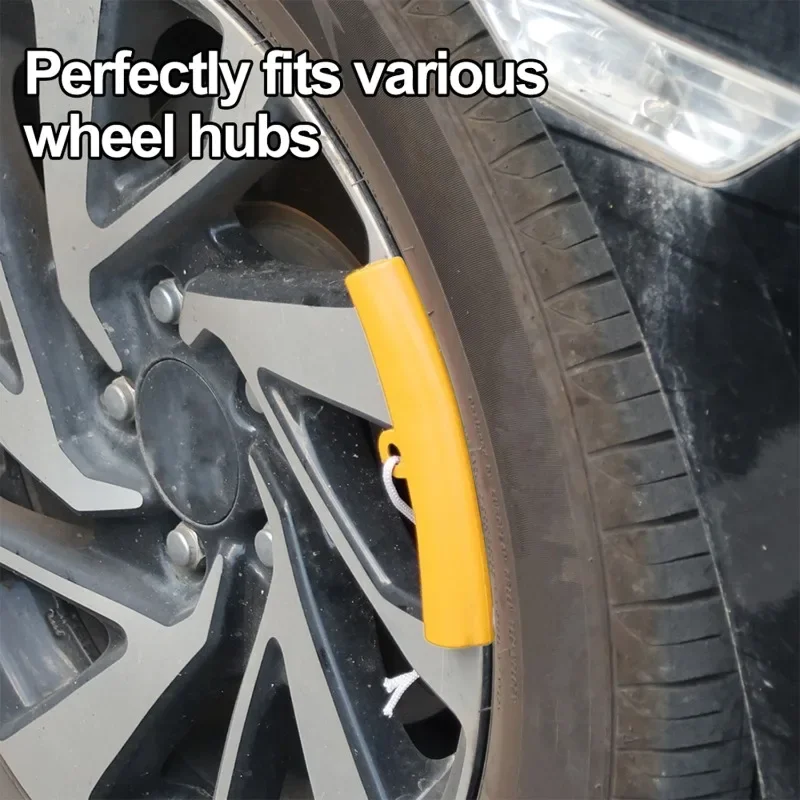 Car Motorcycle Wheel Rim Protector Red Bicycle Wheel Rim Protector Tire Changer Protective Cover Tire Changing Protective Tool - الصورة 2