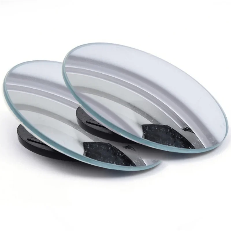 360° Rotation Car Blind Spot Mirror Wide Angle Adjustable Small Round Convex Mirror Car Reversing Auxiliary Rearview Mirror - الصورة 2