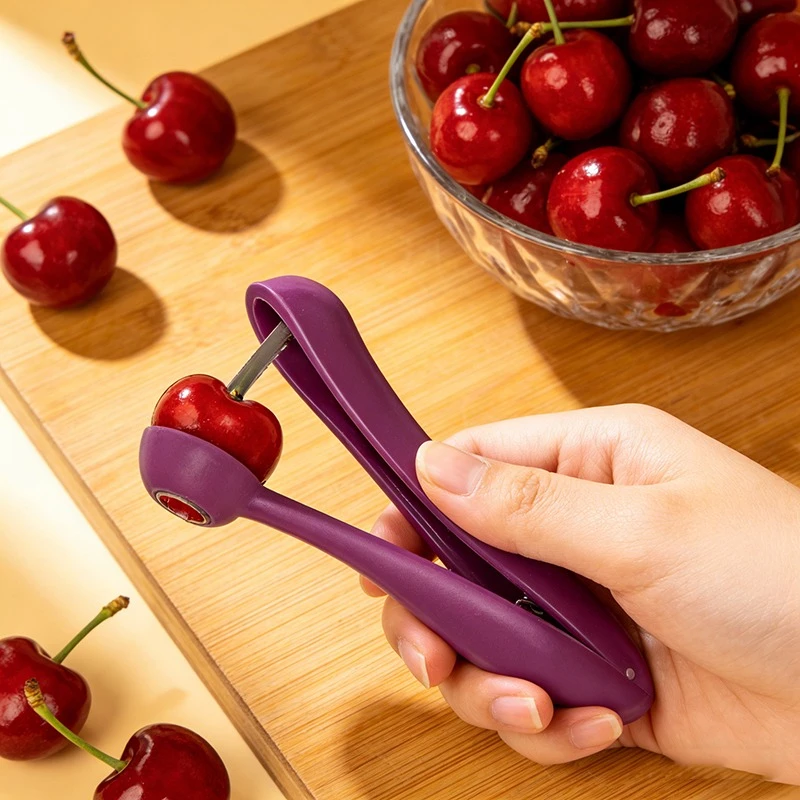 Multifunctional Cherry Pitter Cherry Core Seed Remover Fast Fruit Pit Remover Tool Creative Kitchen Gadget for Cherries - الصورة 5